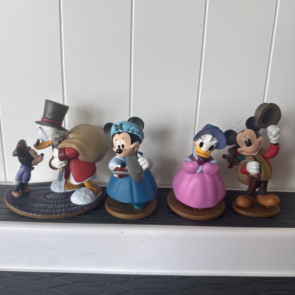 Disney Mickey's Christmas Carol Set of pvc 4 Figures, holiday classic